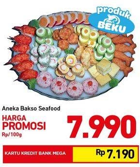 Promo Harga Aneka Bakso Seafood per 100 gr - Carrefour