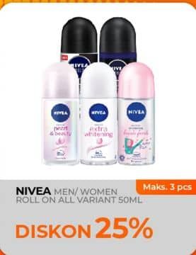 Promo Harga Nivea Men/Women Deo Roll On  - Yogya