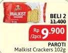 Promo Harga Paroti Malkist Crackers 102 gr - Alfamidi