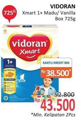 Promo Harga VIDORAN Xmart 1+ Madu, Vanilla 725 gr - Alfamidi