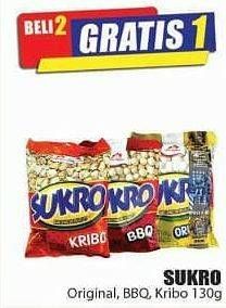 Promo Harga DUA KELINCI Kacang Sukro Original, BBQ, Kribo 130 gr - Hari Hari