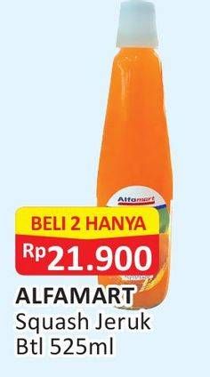 Promo Harga ALFAMART Syrup Squash Jeruk per 2 botol 525 ml - Alfamart