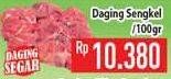 Promo Harga Daging Sengkel (Shankle) per 100 gr - Hypermart