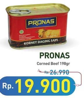 Promo Harga Pronas Corned Beef Regular 198 gr - Hypermart