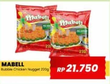Promo Harga Mabell Nugget Bubble 220 gr - Yogya