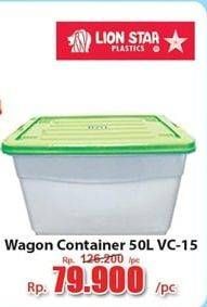 Promo Harga LION STAR Wagon Container VC-15 50000 ml - Hari Hari