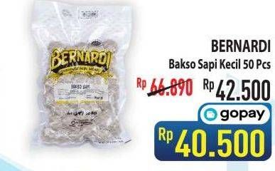 Promo Harga BERNARDI Bakso Sapi Kecil 50 pcs - Hypermart