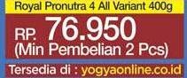 Promo Harga NUTRILON Royal 4 Susu Pertumbuhan Madu, Vanila 400 gr - Yogya