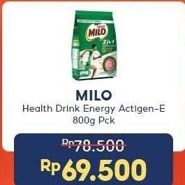 Promo Harga MILO ActivGo 3in1 800 gr - Indomaret