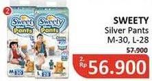 Promo Harga Sweety Silver Pants L28, M30 28 pcs - Alfamidi