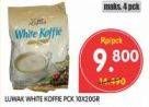 Promo Harga Luwak White Koffie 10 pcs - Superindo