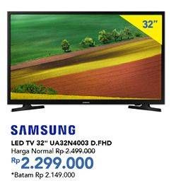 Promo Harga SAMSUNG UA32N4003 LED TV 32" D.FHD  - Carrefour