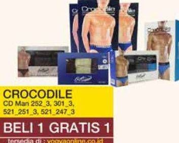 Promo Harga CROCODILE Underwear Reguler 252, 301, 521 3 pcs - Yogya