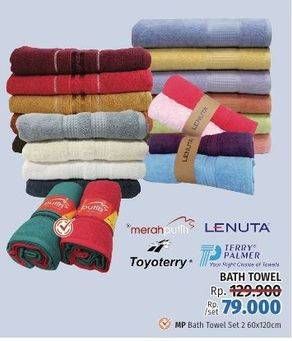 Promo Harga Merah Putih/Lenuta/Toyoterry/Terry Palmer Bath Towel  - LotteMart