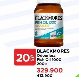 Promo Harga Blackmores Odourless Fish Oil 200 pcs - Watsons