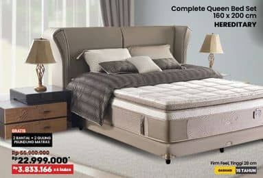 Promo Harga Lady Americana Hereditary Complete Queen Bed Set  - COURTS