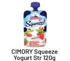 Promo Harga CIMORY Squeeze Yogurt Strawberry 120 gr - Alfamart