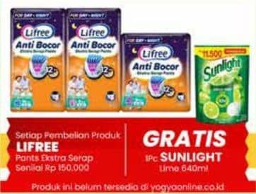 Promo Harga Lifree Popok Celana Ekstra Serap  - Yogya