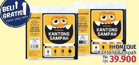 Promo Harga HOMEQUE Kantong Sampah  - LotteMart