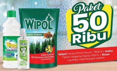 Wipol Karbol/Molto Fabric Hygiene/Rinso Laundry Disinfektant