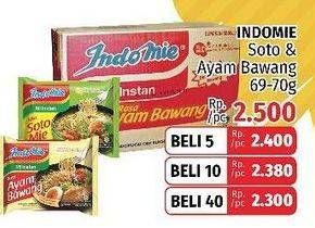 Promo Harga INDOMIE Mi Kuah Soto Mie, Ayam Bawang  - LotteMart