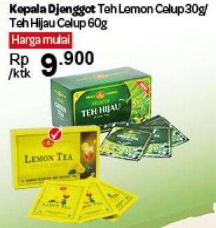 Promo Harga Teh Lemon Celup 30g / Teh Hijau Celup 60g  - Carrefour