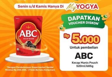 Promo Harga ABC Kecap Manis 520 ml - Yogya