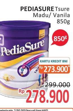 Promo Harga PEDIASURE Complete Triplesure Madu, Vanila 850 gr - Alfamidi