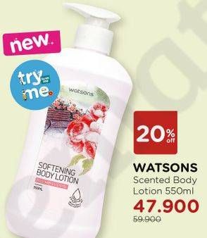Promo Harga WATSONS Softening Body Lotion 550 ml - Watsons