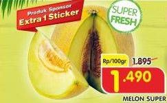 Promo Harga Melon Super per 100 gr - Superindo