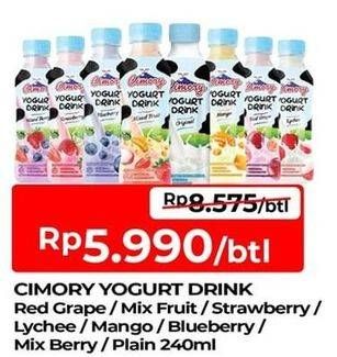Promo Harga Cimory Yogurt Drink Red Grape, Mixed Fruit, Strawberry, Lychee, Mango, Blueberry, Mixed Berry, Plain 250 ml - TIP TOP