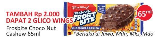 Promo Harga GLICO Frostbite Choco Nut Cashew 65 ml - Alfamidi