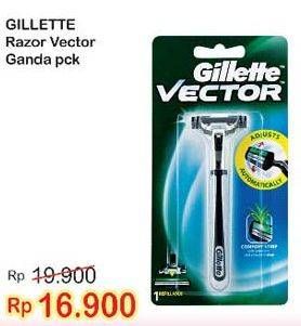 Promo Harga GILLETTE Vector Ganda  - Indomaret