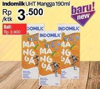 Promo Harga INDOMILK Susu UHT Mangga 190 ml - Carrefour