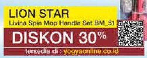 Promo Harga LION STAR Livina Spin Mop BM51  - Yogya