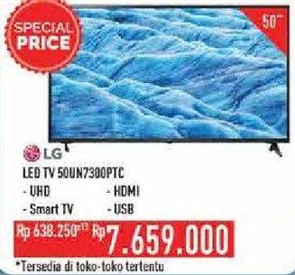 Promo Harga LG 50UN7300 PTC | UHD TV 50"  - Hypermart