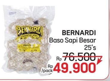 Promo Harga Bernardi Bakso Sapi Besar 25 pcs - LotteMart