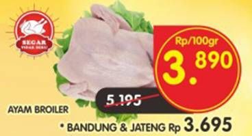 Promo Harga Ayam Broiler per 100 gr - Superindo