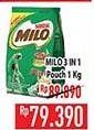 Promo Harga Milo ActivGo 3in1 1000 gr - Hypermart