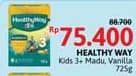Promo Harga Healthyway Kids 3+ Madu, Vanilla 725 gr - Alfamidi