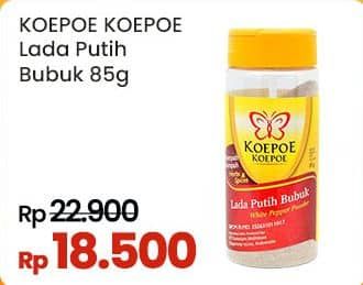 Promo Harga Koepoe Koepoe Bumbu Rempah-Rempah Lada Putih Bubuk 85 gr - Indomaret