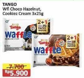 Promo Harga Tango Waffle Choco Hazelnut, Cookiez Cream per 3 pcs 25 gr - Alfamart