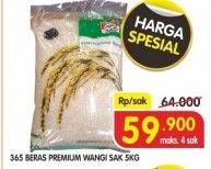 Promo Harga 365 Beras 5 kg - Superindo