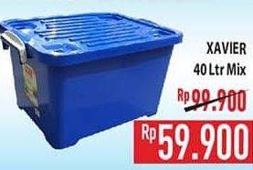 Promo Harga XAVIER X-box Container Mix 40 ltr - Hypermart