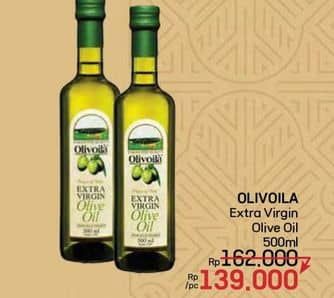 Promo Harga Olivoila Minyak Zaitun Extra Virgin 500 ml - LotteMart
