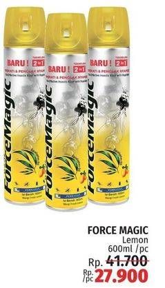 Promo Harga Force Magic Insektisida Spray Lemon 600 ml - LotteMart