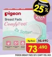 Promo Harga Pigeon Breast Pad Comfy Feel 50 pcs - Superindo