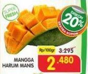 Promo Harga Mangga Harum Manis per 100 gr - Superindo