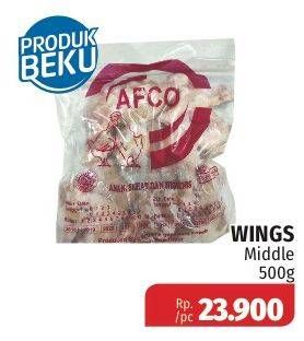 Promo Harga AFCO Wings Middle 500 gr - Lotte Grosir