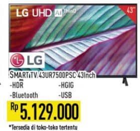 Promo Harga LG 43UR7500PSC  - Hypermart